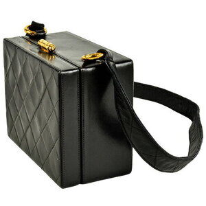 Chanel Mark Bag Shoulder Lambskin Black Coco Matelasse